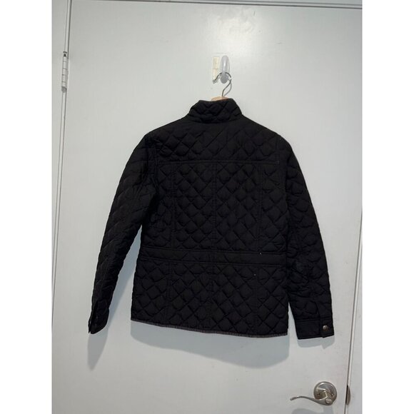 J.Crew Black Full Zip Snap Closures Puffer Down Jacket Women's Size XS - Picture 3 of 8